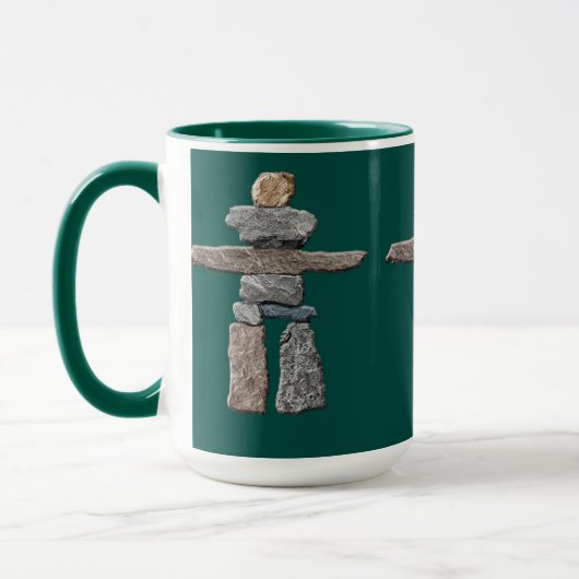 Eskimo Cairn, Inuit Inukshuk Drink Tasse (Links)