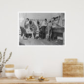 Eskimo Carpenters in Alaska 1904 Poster (Küche)