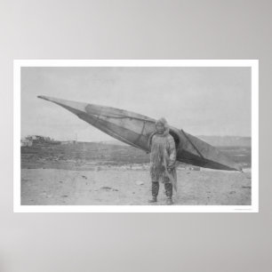 Eskimo Carry Kayak 1909 Poster