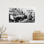 Eskimo Ceremonial Dance in Nome, Alaska 1914 Poster (Küche)