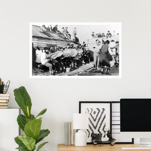 Eskimo Ceremonial Dance in Nome, Alaska 1914 Poster (Heimbüro)