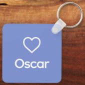 Eskimo Dog Memorial Individuelle Name Rainbow Schlüsselanhänger (Rückseite)