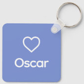 Eskimo Dog Memorial Individuelle Name Rainbow Schlüsselanhänger (Rückseite)