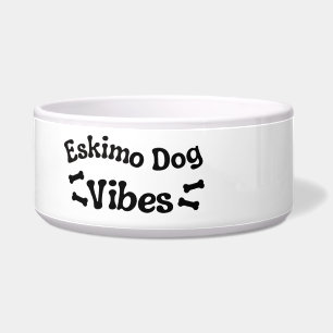 Eskimo Dog Vibes Keramik Dog Bowl Napf