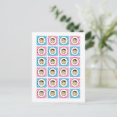 Eskimo Face Wiederholung Postkarte (Stehend Vorderseite)