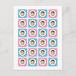 Eskimo Face Wiederholung Postkarte