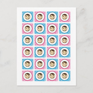 Eskimo Face Wiederholung Postkarte