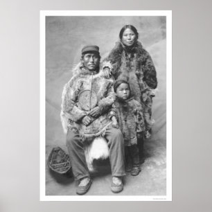 Eskimo Familienportrait 1921 Poster