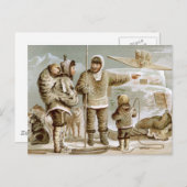 Eskimo Family Postkarte (Vorne/Hinten)