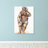 Eskimo Frauen und Baby Leinwanddruck (Insitu (Holzboden))