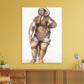 Eskimo Frauen und Baby Leinwanddruck (Insitu (Wohnzimmer))