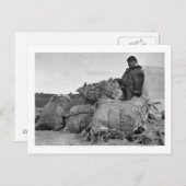 Eskimo Fur Händler in Nome, Alaska Fotograf Postkarte (Vorne/Hinten)