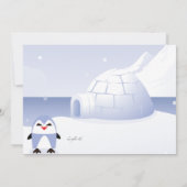 Eskimo Girl Birthday Party Einladung (Rückseite)