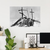 Eskimo Grave in Alaska Fotograf Poster (Heimbüro)