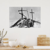 Eskimo Grave in Alaska Fotograf Poster (Küche)