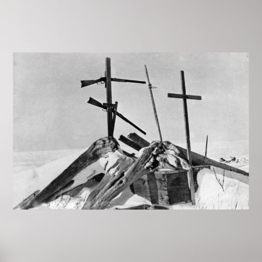 Eskimo Grave in Alaska Fotograf Poster (Vorne)