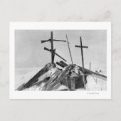 Eskimo Grave in Alaska Fotograf Postkarte (Vorderseite)