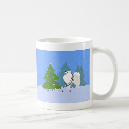 Eskimo-Hund dekoriert Weihnachtsbaum Kaffeetasse (Rechts)