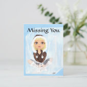 Eskimo Ice Quantum Süsse Vermisst Postkarte (Stehend Vorderseite)