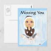 Eskimo Ice Quantum Süsse Vermisst Postkarte (Vorne/Hinten)