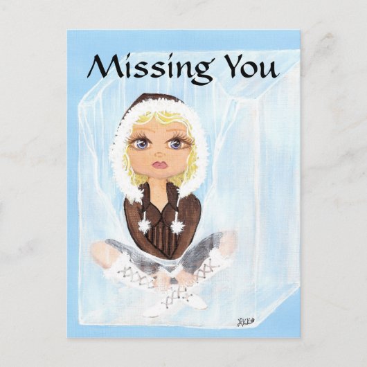 Eskimo Ice Quantum Süsse Vermisst Postkarte (Vorderseite)