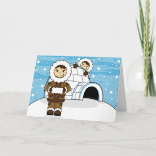 Eskimo & Iglu Card Karte
