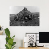 Eskimo Iglu in der Nähe von Nome, Alaska Fotografi Poster (Heimbüro)