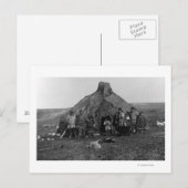 Eskimo Iglu in der Nähe von Nome, Alaska Fotografi Postkarte (Vorne/Hinten)