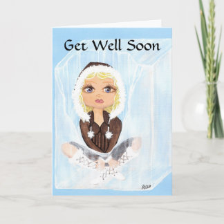 Eskimo in Ice Quantum Cutie Get Well Soon Karte