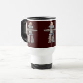 Eskimo, Inuit Inukshuk Travel Mug Reisebecher (Vorderseite Links)