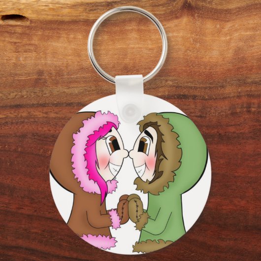 eskimo kisses schlüsselanhänger (Vorderseite)