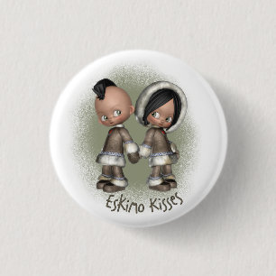 Eskimo küsst Knopf Button