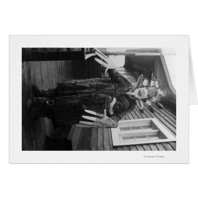 Eskimo Medicine Man and Sick Boy in Alaska (Vorderseite (Horizontal))