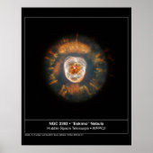 Eskimo Nebula 2392 Hubble Telescope Poster (Vorne)