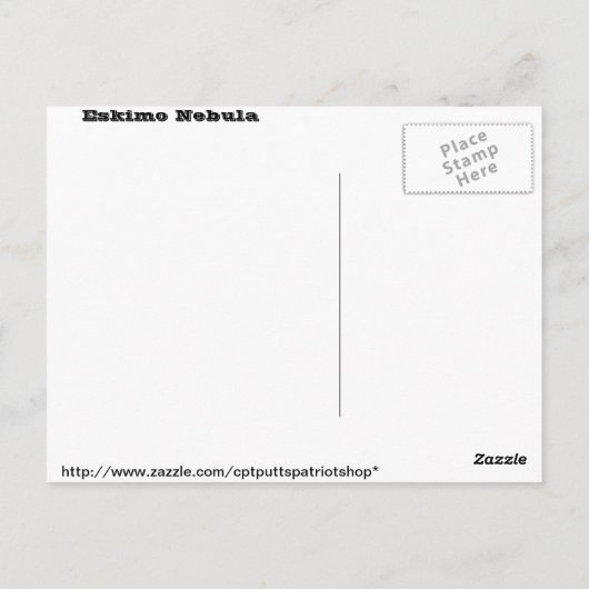 Eskimo Nebulae Postkarte (Rückseite)