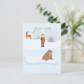 Eskimo Postkarte (Stehend Vorderseite)