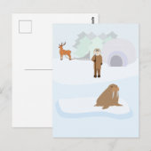 Eskimo Postkarte (Vorne/Hinten)