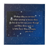 Eskimo Proverb Vielleicht sind sie keine Sterne Fliese (Vorderseite)