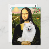 Eskimo Spitz 1 - Mona Lisa Postkarte (Vorne/Hinten)