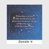 Eskimo Sprichwort - vielleicht sind sie keine Ster Aufkleber (Blatt)