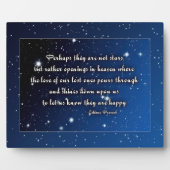 Eskimo Sprichwort - vielleicht sind sie keine Ster Fotoplatte (Vorderseite)