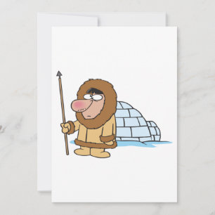 Eskimo und Iglu Einladung