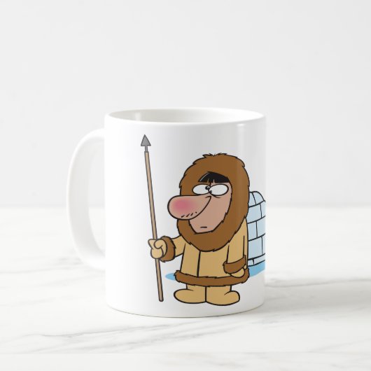 Eskimo und Iglu-Kaffee-Tasse Kaffeetasse (Vorderseite Links)