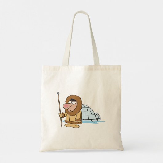 Eskimo und Iglu Tote Bag Tragetasche (Rückseite)