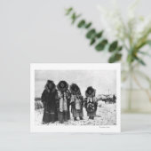 Eskimo Women in Alaska Fotografie Postkarte (Stehend Vorderseite)