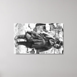 Eskimofrau und Kind in Alaska-Fotografie Leinwanddruck