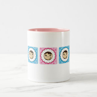 Eskimogesichts-Tasse Zweifarbige Tasse