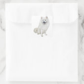 Eskimohund (A) Quadratischer Aufkleber (Tasche)