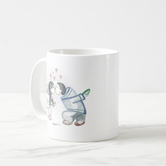 Eskimoküsse Kaffeetasse (Vorderseite Links)