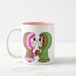Eskimoküsse Zweifarbige Tasse